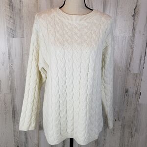 Peace Love World Cable Knit Sweater Size Small